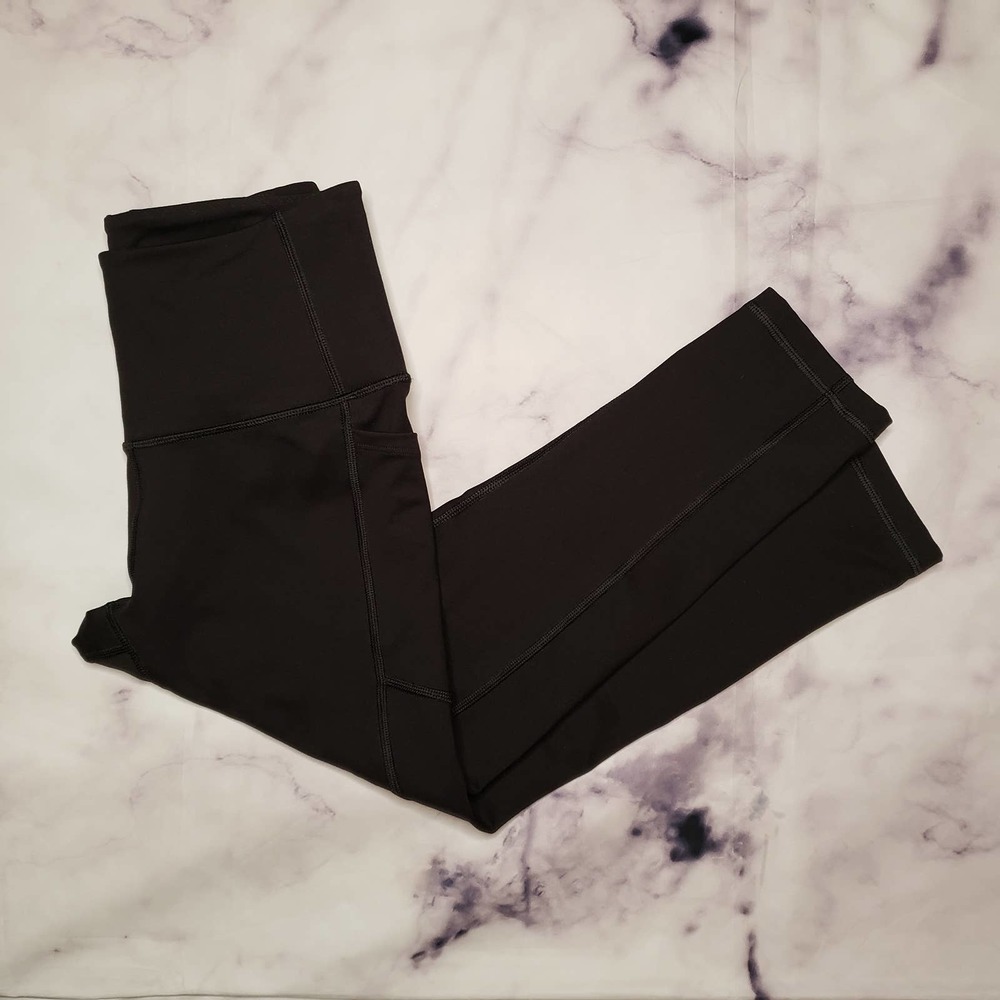 VICTORIA'S SPORT black pocketed athletic leggings S